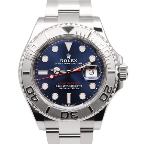 rolex yachtmaster rhodium blue|Rolex yacht master 40mm price.